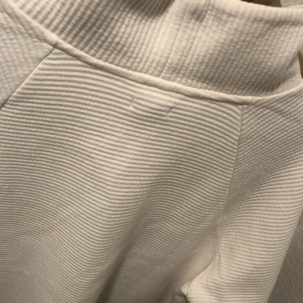 Sale! L.L. Bean Cream Ribbed Funnel Neck Sweater in Sea Salt - Picture 9 of 9